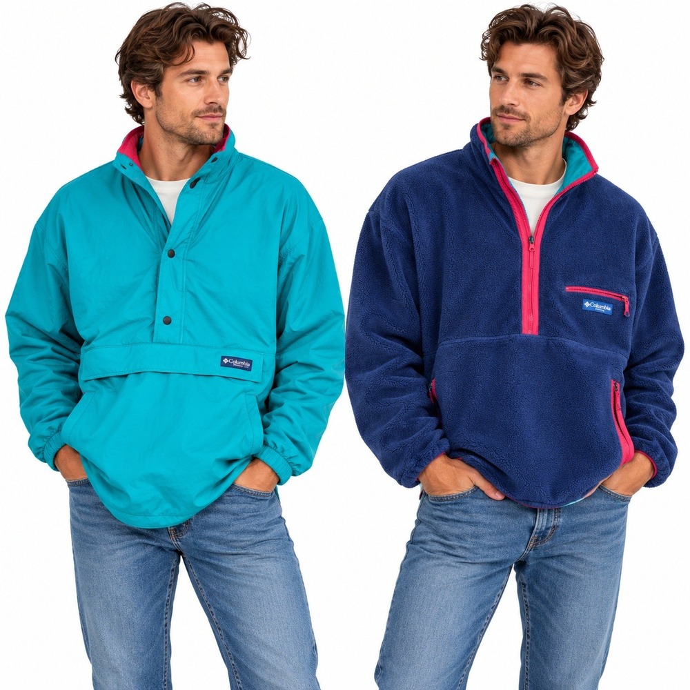 Vintage 90s Penfield Fleece Reversible Jacket Mens M Waterproof Gorpcore USA
